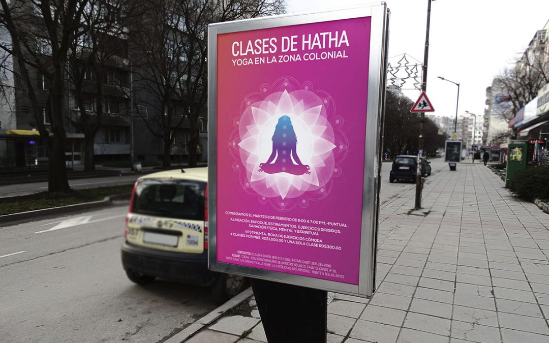 Flyer para evento de Yoga